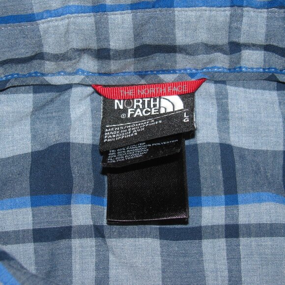 The North Face Button Down Shirt Adult LARGE fishing Plaid Hiking Mens NORTHFACE - Picture 2 of 6